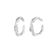 鑫麒首饰复古不规则纹理耳夹男潮个性嘻哈时尚百搭无耳洞耳扣男女