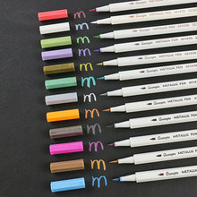 广纳油漆笔6510BR-15色20色盒装黑卡相册手账涂鸦画笔Brush软笔刷