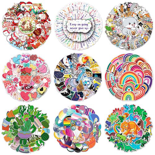 50 pieces of cross-border fresh graffiti creative cartoon Guka hand account decoration waterproof stickers wholesale luggage stickers