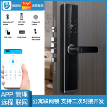 公寓锁通通锁凡单公租房智能锁远程管理4G联网二房东房指纹锁涂鸦