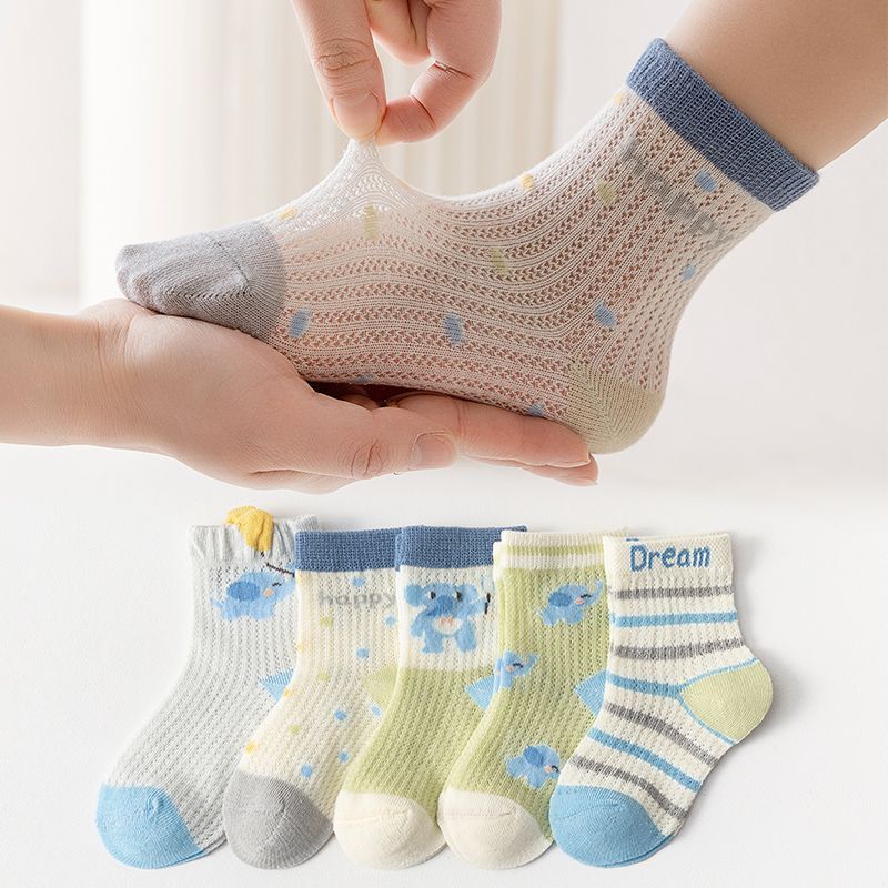 25 pares de calcetines finos de verano para niños y niñas, calcetines elegantes para bebés y recién nacidos.