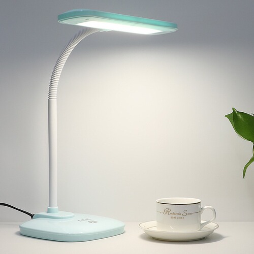 LED desk lamp eye-care study desk lamp for university students, plug-in, simple style reading night light, three color adjustable lighting, high brightness, no flicker