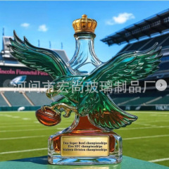 跨境老鹰样式玻璃酒瓶异形酒瓶创意酒瓶有趣的威士忌酒瓶泡酒瓶