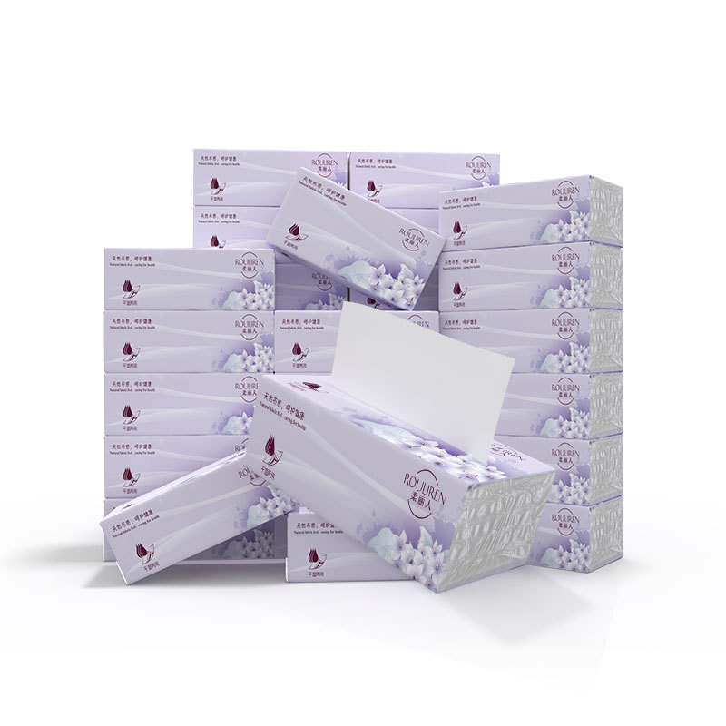 Rouliren Natural Fabric-Feel Tissue Paper, 5-Layer Thickened, 80 Sheets, 20 Packs, Whole Box, Large Size Rouliren Natural Fabric-Feel Tissue Paper, 5-Layer Thickened, 80 Sheets, 20 Packs, Whole Box, Large Size