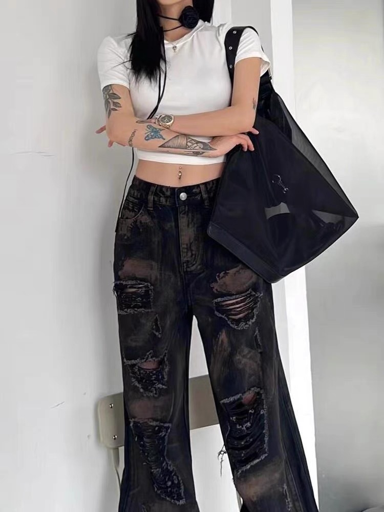 New women's bag with niche design, fashionable hollowed out mesh bag, casual and versatile, large capacity single_voghion.com