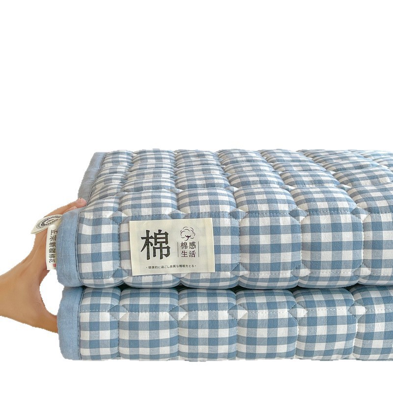 Cama de algodón de Xinjiang de algodón de clase A, cama de algodón de algodón de arroz, dormitorio de estudiantes, sábanas de colchón antideslizante
