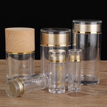 批发亚克力圆型塑料藏红花铁皮石斛瓶 粉剂海参保健品通用食品瓶