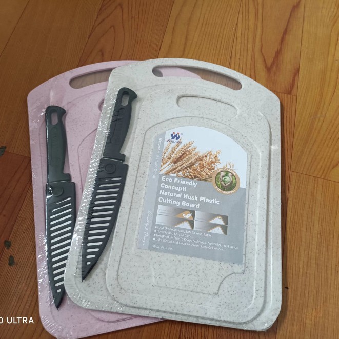 Trigo de Yiwu redondo colgable tablero de corte de verduras tablero de corte de frutas tablero de verduras de doble cara cocina doméstica image 29