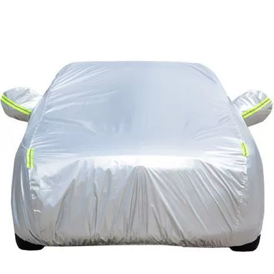 Car Cover Sunshade Heat Insulation | Car clothing - hatchback-2s-length-3650-width-1700-height-1550-190t-oxford-cloth-silver-fleece