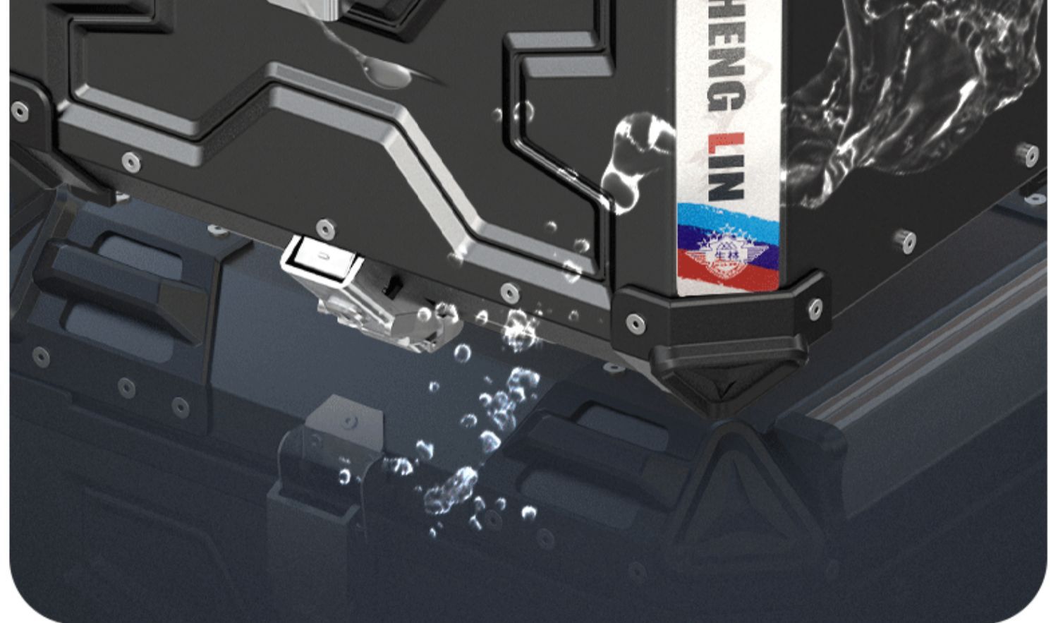 Special Motorcycle Aluminum Alloy Tail Box Scooter UY Mavericks NS Trunk GW General Split Line Django Rear Tail Box