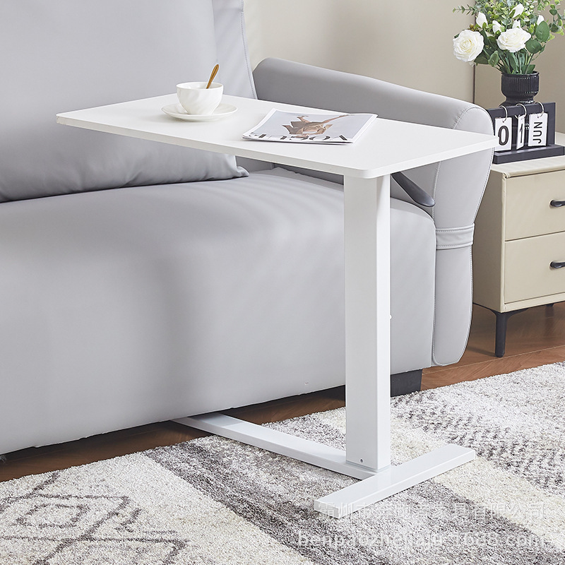Thickened Computer Lift Table Bracket Office Movable Bedside Table with Roller Standing Adjustable Lift Table