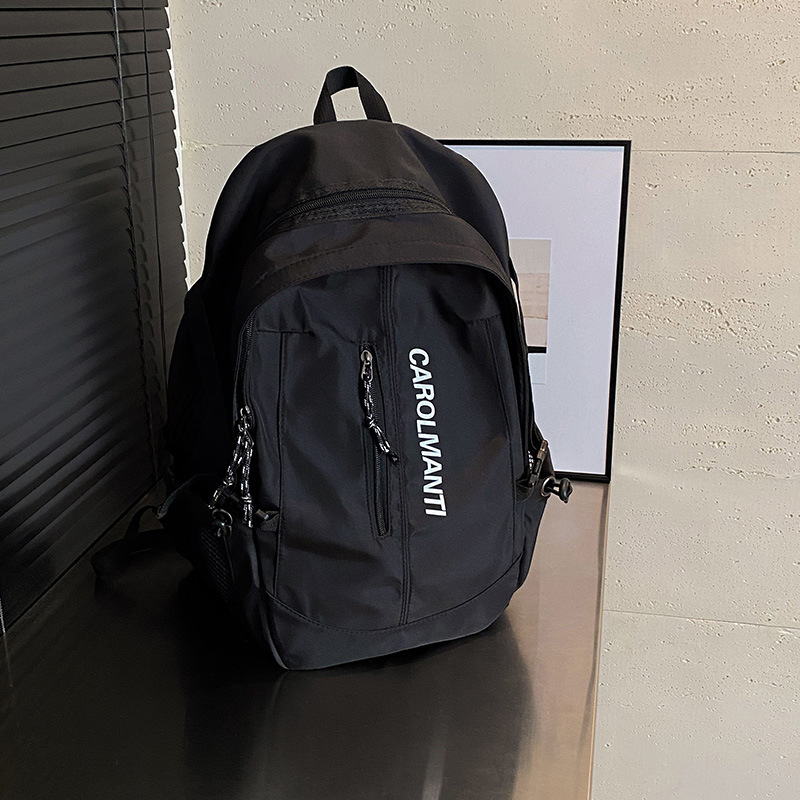 Mochila escolar para hombres, estudiantes de secundaria de gran capacidad, estudiantes de secundaria, tendencia de moda, mochila simple, mochila, bolso de viaje de estilo femenino