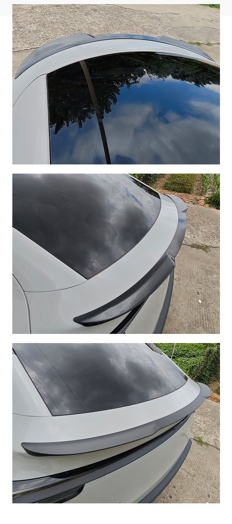 Suitable for Tesla's New Model Y Blade-Style Rear Wing, High-Performance Original P Version Modified Without Punching Fixed Wing