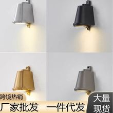 工业户外门头射灯室外logo马蹄壁灯防水复古服装店面门口前招牌灯