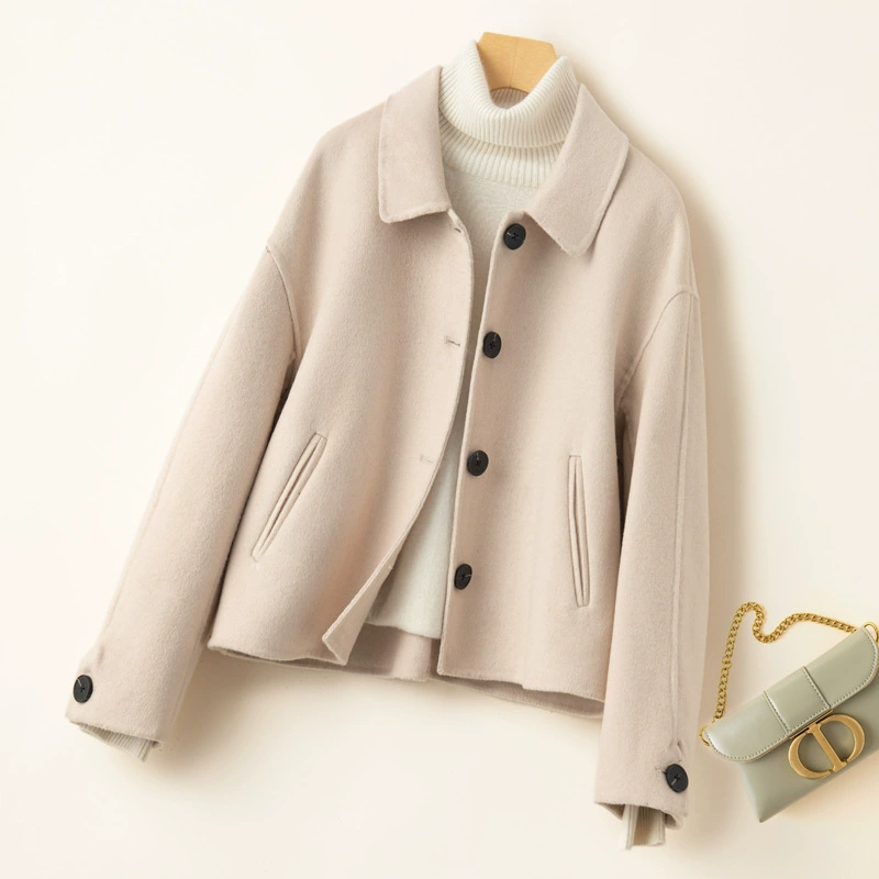 Демисезонная двусторонняя шерстяная短? Short wool coat длин? It's 