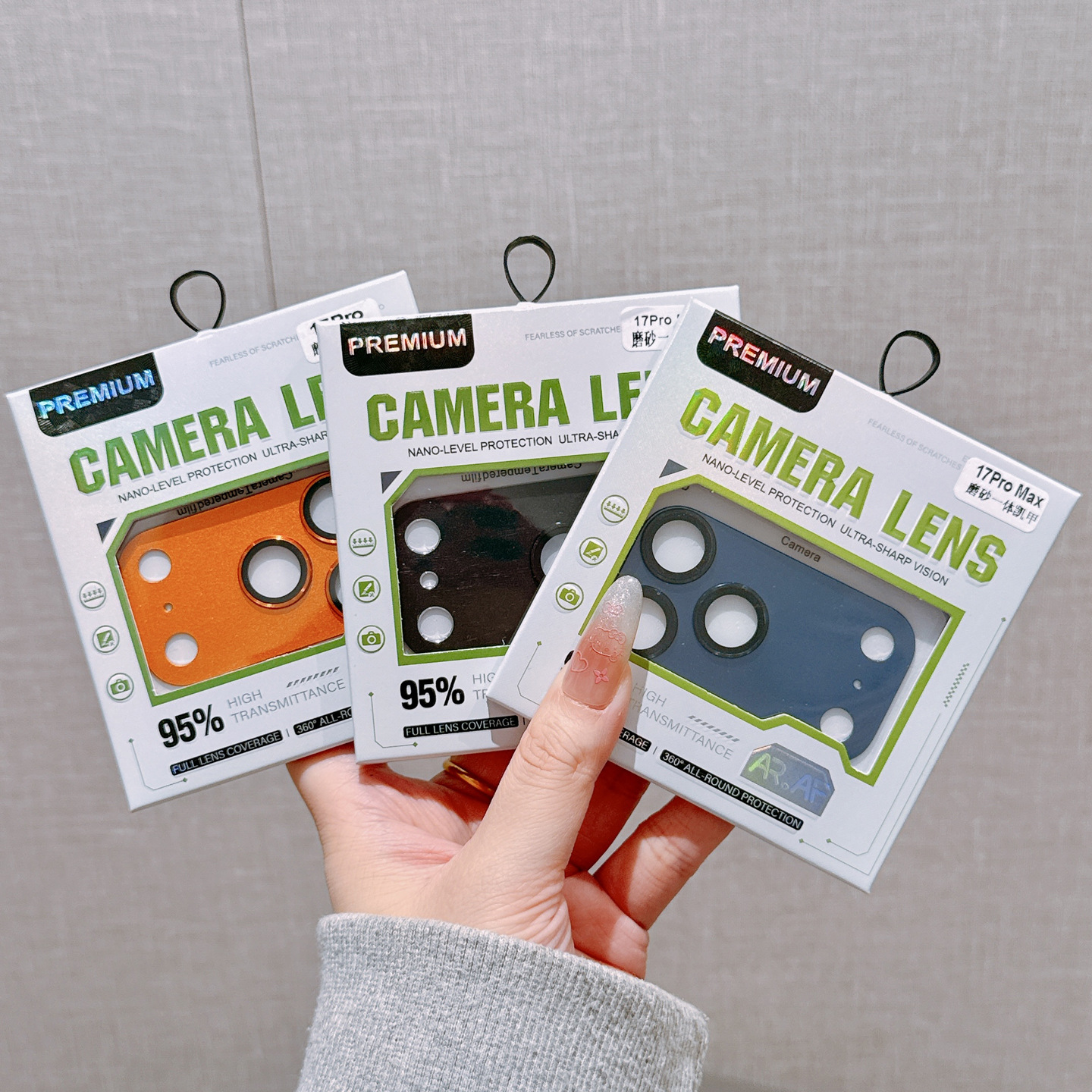 Suitable for iPhone 17Pro Frosted One-Piece Armor Lens Protective Film Apple 17/17Max Silk Screen Tempered Film