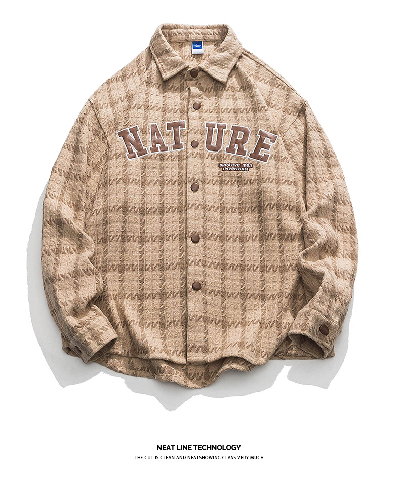 Academy style sub letter embroidered jacket jacket trendy top_voghion.com