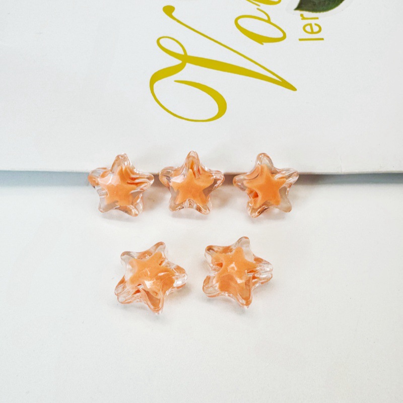 10g Weight Beads Jewelry Making Type DIY Ornament Accessories Classification 1 Piece Quantity Arylic Material Pentagram Pattern All Seasons Season Plating Design Sweet Style 1 Piece Arylic Pentagram DIY Ornament Accessories Beads 3
