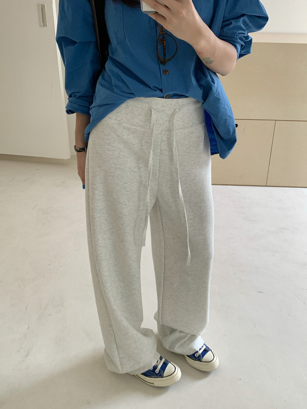 GAGD 空气云感超模裤女 高腰宽腰口直筒垂感阔腿裤百搭休闲拖地裤|undefined
