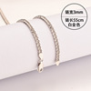 Silver925 chopin chain Chopin chain long sweater chain nude chain machine chain silver necklace plating platinum