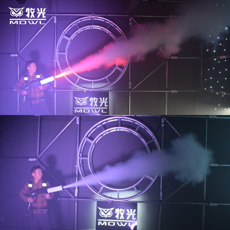 LED columna de aire de dióxido de carbono pistola bar atmósfera luminosa accesorios discoteca DJ Barra de mano Gatlin pistola de columna de aire