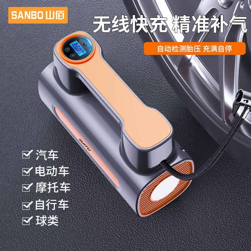 Портативный автомобильный насос для накачивания шин, электрический насос высокой мощности для экстренных ситуаций на открытом воздухе