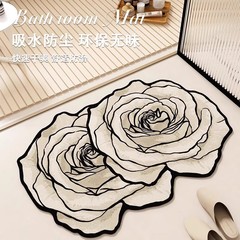 軽豪華フランス珪藻泥じゅうたん浴室床マットトイレ洗面台入り口滑り止めマット汚れ吸水マット