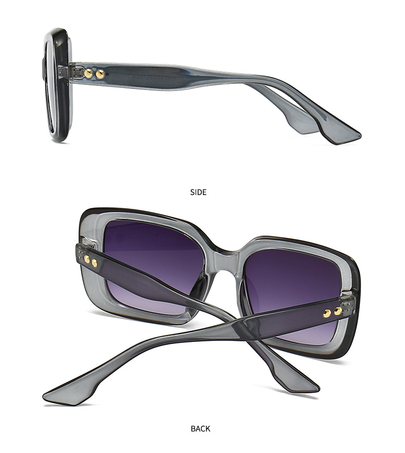 Cross border foreign trade new modern retro square frame sunglasses INS style street style big name sunglasses 9147_voghion.com