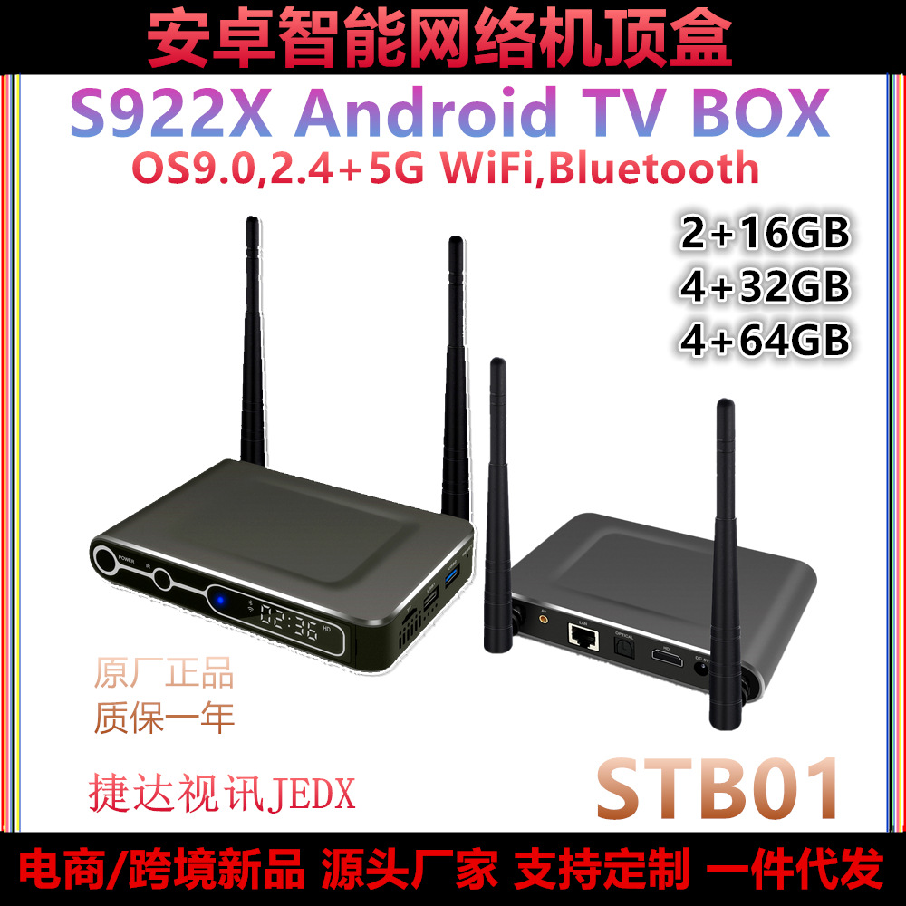 S922X安卓9.0 智能网络机顶盒5G网络播放器4K解码TV  BOX电视盒|ru