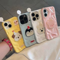 Apple 16promax 携帯電話ケース ウエストハイランド子犬プリーツシェル隕石パターン iphone15 保護カバー 14 に適しています。