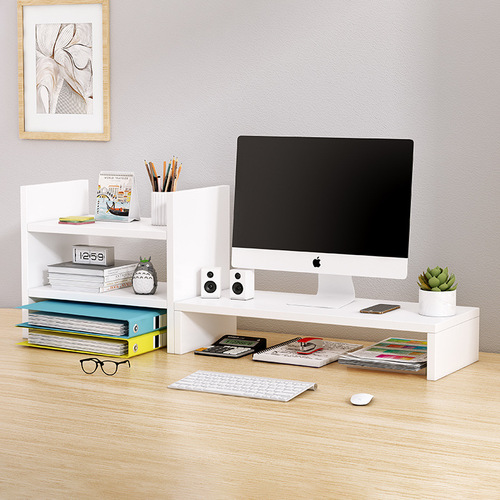 Yijiada desktop computer monitor elevated shelf desktop storage pad elevated shelf base bracket desk storage rack