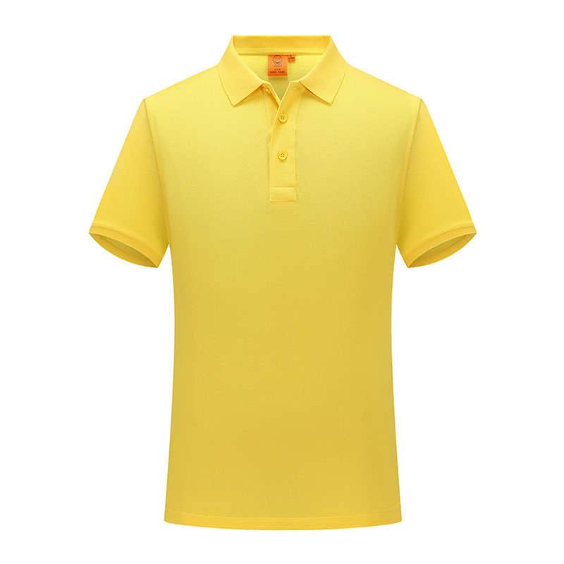 Nano algodón de alta gama de negocios casuales de color sólido camiseta de manga corta con solapa cultura masculina y femenina polo ropa de trabajo personalizada