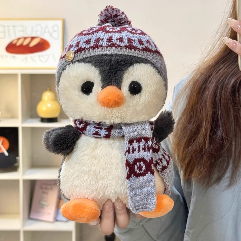 ペンギン人形ぬいぐるみかわいい人形睡眠枕ショルダーバッグ人形クリスマス子供の誕生日ギフト女の子|undefined