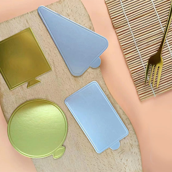 Spot mousse bottom cake tray cake heart food mat 100 thick cardboard bottom gold card cake mat