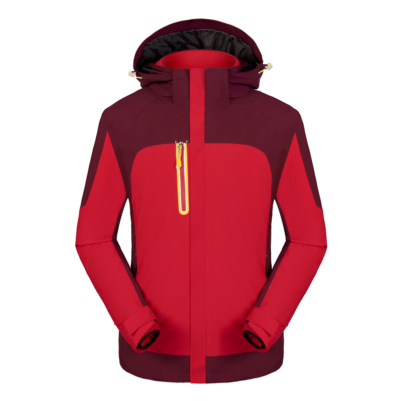Ropa de trabajo al aire libre chaqueta de tres en uno personalizado impreso bordado LOGO forro polar de doble uso ropa de trabajo de invierno personalizado