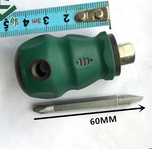 Nueva cruz destornillador telescópico de doble propósito destornillador de rábano pequeño mini destornillador corto en miniatura 1