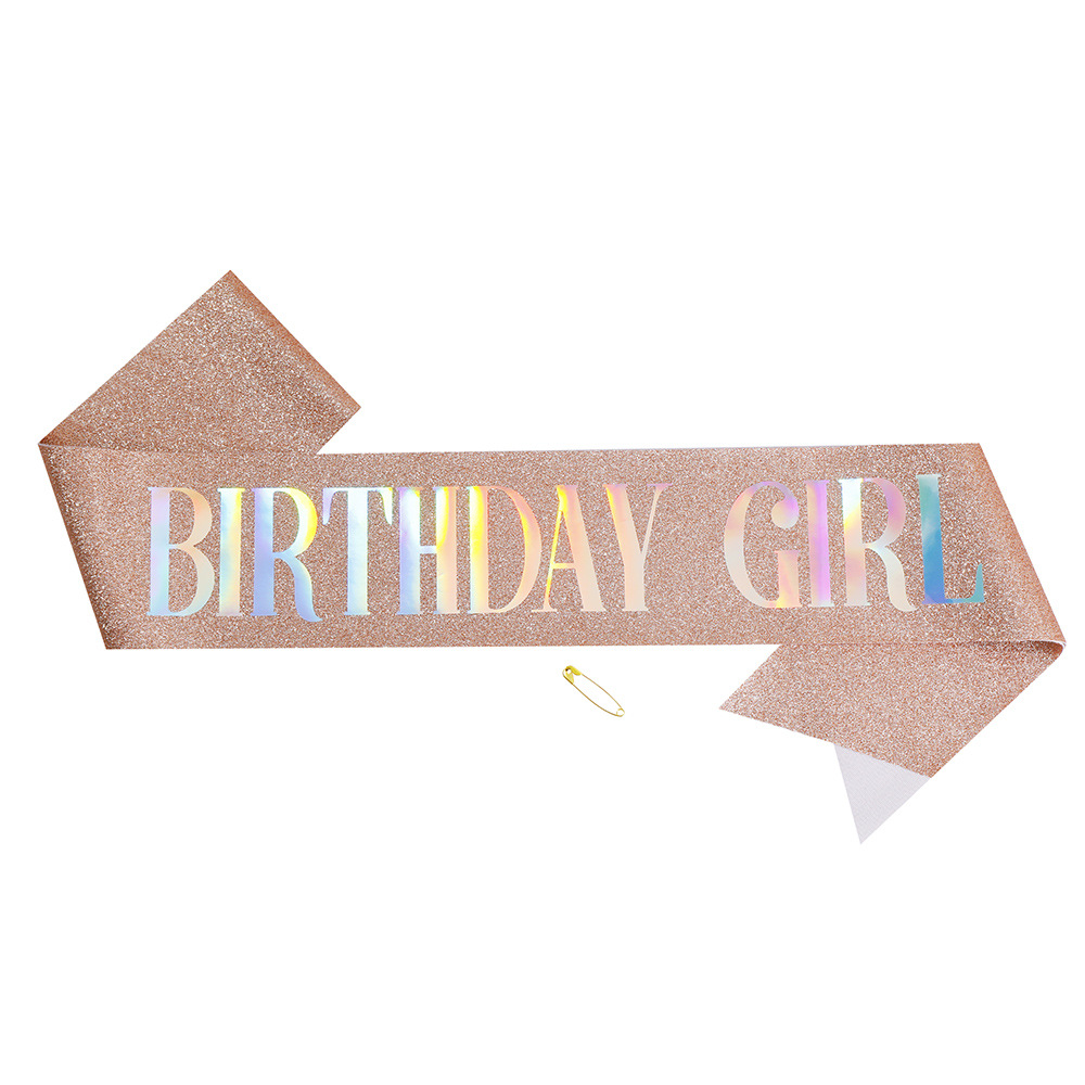 45g Weight Etiquette Belt Event & Party Supplies 1 Piece Quantity Birthday Occasion Birthday Festival Letter Pattern Simple Style Style Birthday Simple Style Letter Cloth Birthday Etiquette Belt 5