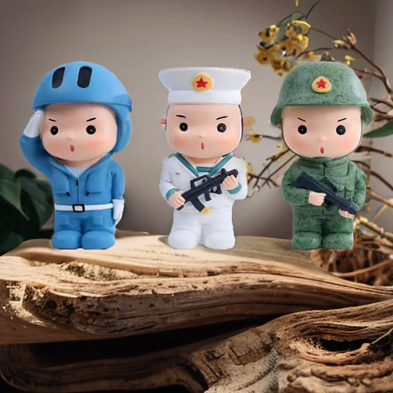 Cartoon minifigure, navy doll, heroes, decorations