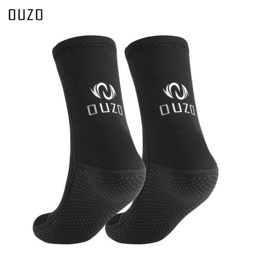 3mm diving socks OUZO cold-proof warm wear-resistant non-slip socks factory swimming socks shoes snorkeling surfing beach socks