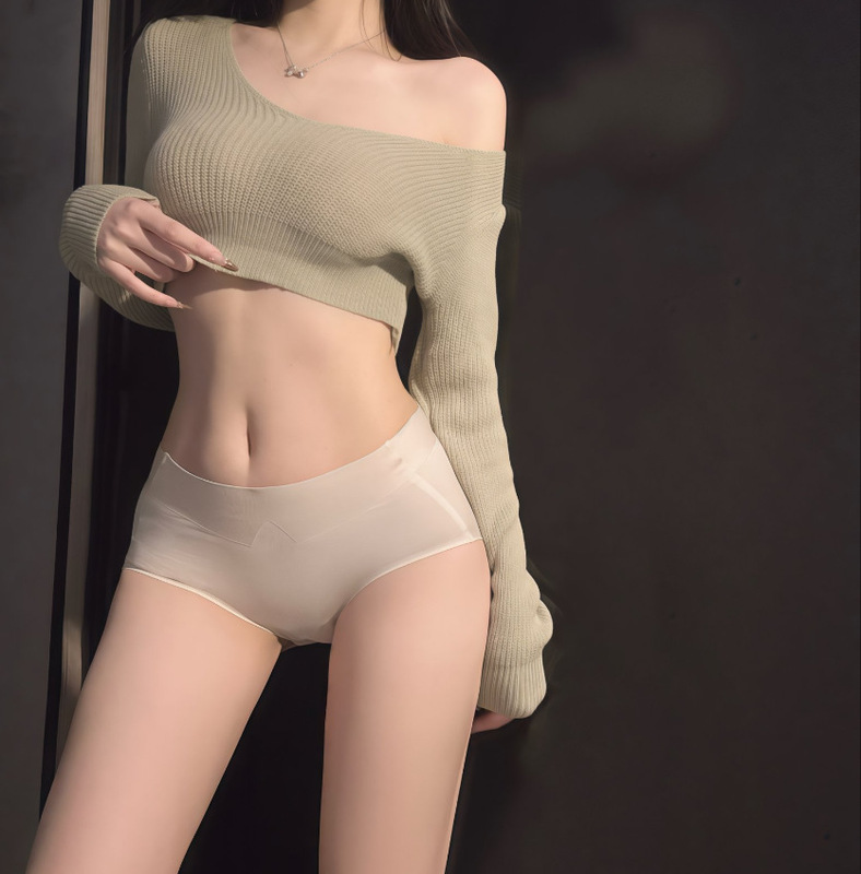 如云朵般丝滑~中高腰收腹蜜桃塑身无痕高弹不卡裆纯棉裆女生内裤|undefined
