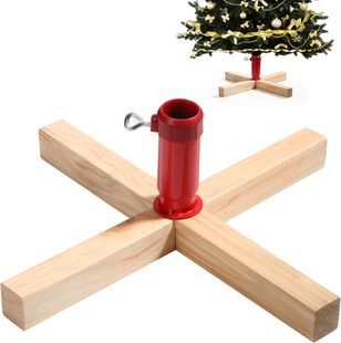 Solid Wood Christmas Tree Base Bracket Home Wishing Tree Bracket Creative Decorative Wooden Ornaments Housewarming Gift