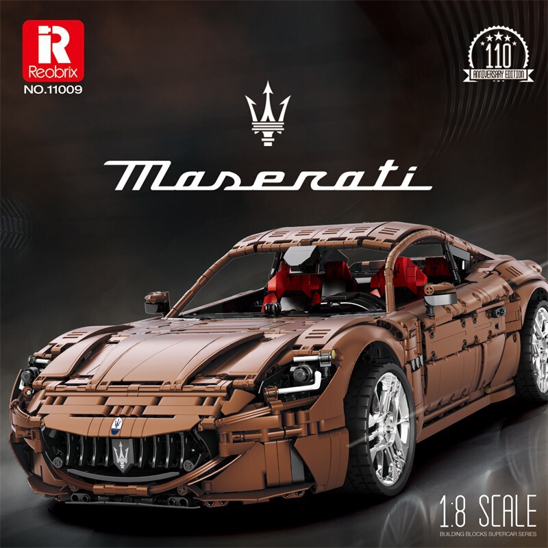 Zhenzuan 11009 Genuine Maserati Sports Car Kidsren's Educational DIY Assembled Building Block Toy Gift Compatible with Lego