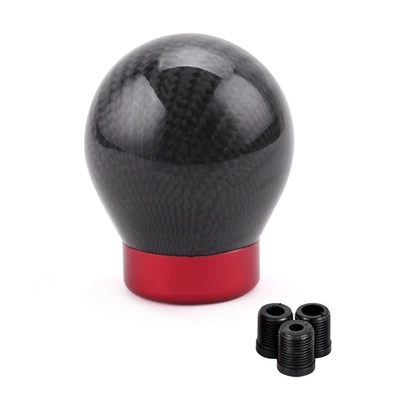 Round Carbon Fiber Shift — Cab and accessories - black-with-red-bottom-unlabeled