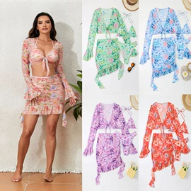 比基尼;连体泳衣;三件套泳装