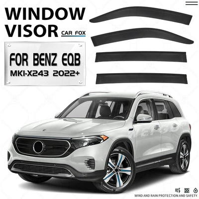 Rain shield – Window visor - standard-packing-without-logo-mercedes-benz-eqb-mk1-x243-2022-organic-glass-no-bright-strips-window-rain-shield