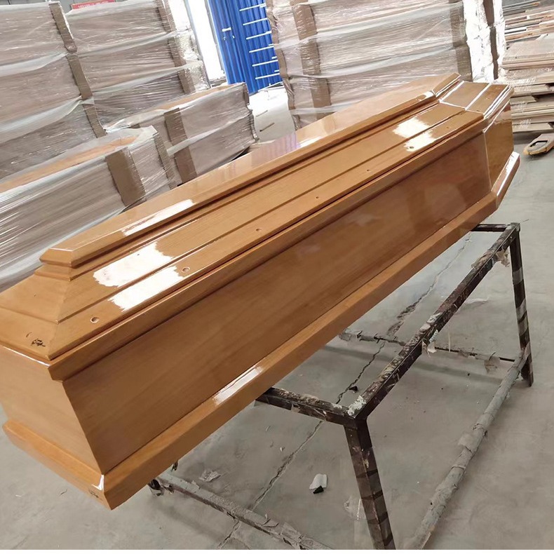 棺材西式美式欧式棺材殡葬寿材木盒外贸寿坊桐木棺材实木祭祀棺材