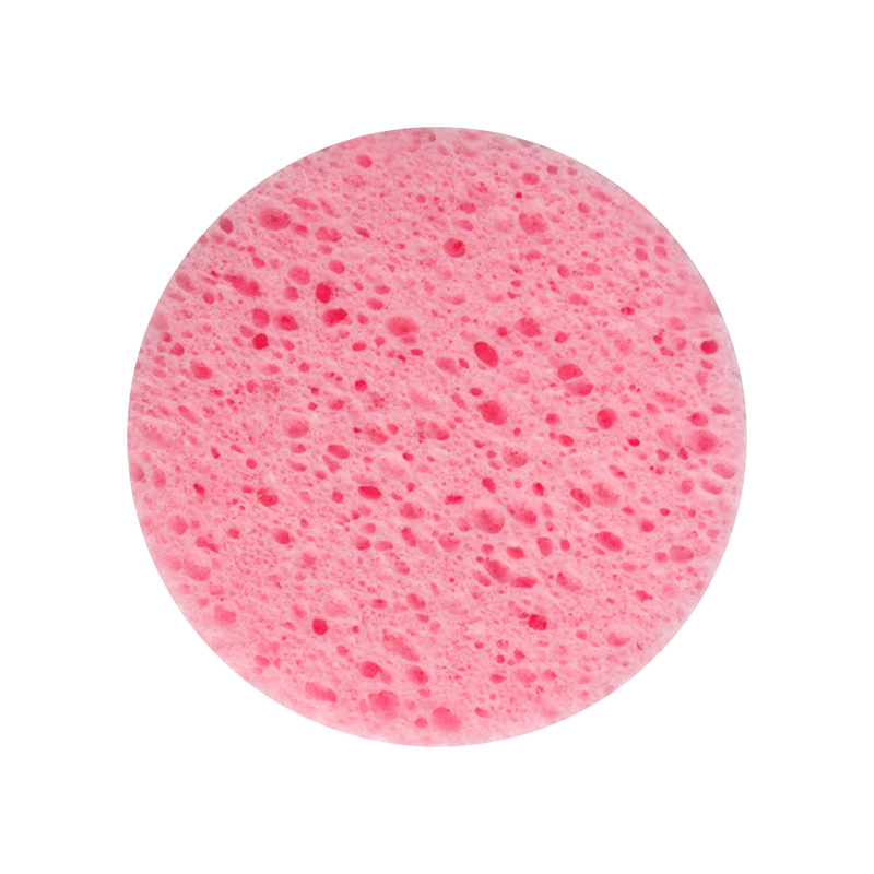 Esponja de celulosa de pulpa de madera natural, lavado de cara, 80mm, algodón desmaquillante redondo, mezcla multicolor, limpieza suave, sin dañar la piel
