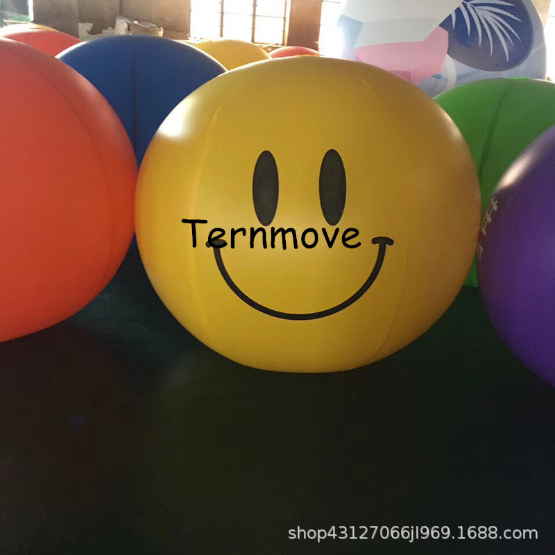 充气笑脸球表情包加厚PVC气球商场美陈酒吧悬挂摄影黄色笑脸球