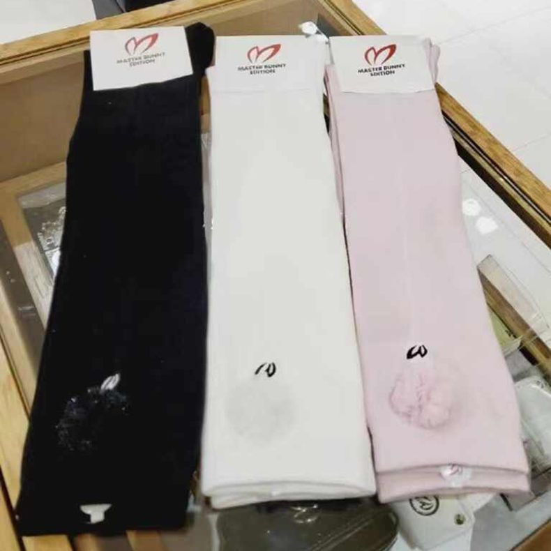 New Golf Socks for Women, Combed Cotton Breathable Sweat-Absorbent Socks, Golf Outdoor Sports Knee-High Socks