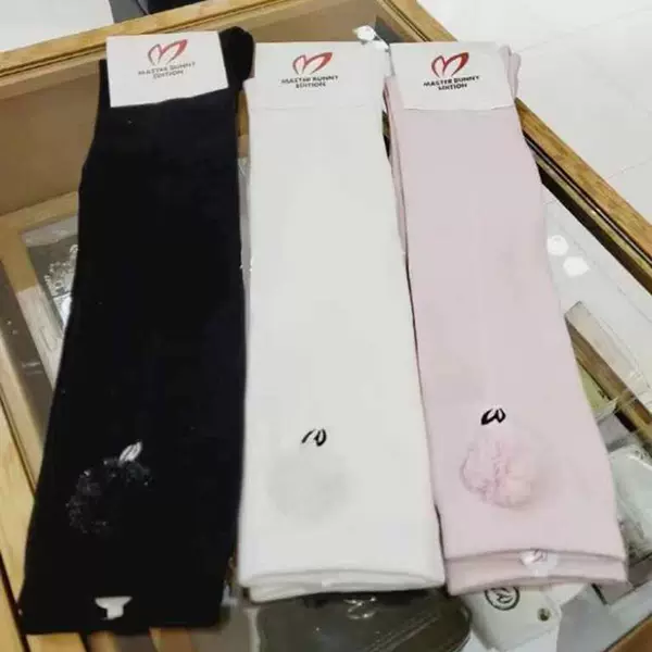 New Golf Socks for Women, Combed Cotton Breathable Sweat-Absorbent Socks, Golf Outdoor Sports Knee-High Socks